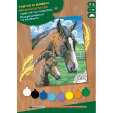 Набір для творчості Sequin Art PAINTING BY NUMBERS JUNIOR Кінь та лоша SA0030