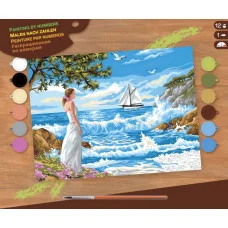 Набор для творчества Sequin Art PAINTING BY NUMBERS SENIOR Тихие берега SA1334