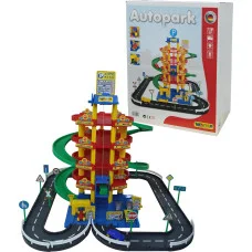 Паркінг 5-рівневий з дорогою і автомобілями (в коробці)