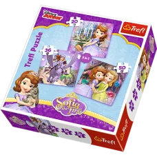 Пазл Trefl Дисней 3 в 1 София и её друзья (34814)