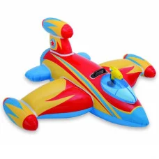 Плотик Intex Космический корабль с водяным пистолетом Красный (57539)