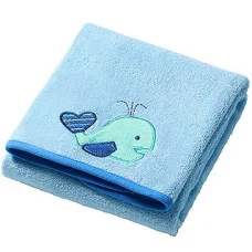 Рушник махровий BabyOno Frotte см 140x70 Блакитний Кит (174/04)