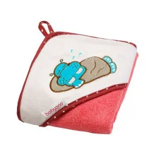 Полотенце с капюшоном BabyOno Frotte 100 x 100 см Бегемотик (214/02)