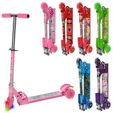 Самокат Profi Trike JR 3-005 Зелений Метелики