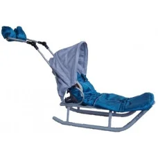 Санки Anmar Active (рег.ручка+капюшон) бірюзовий
