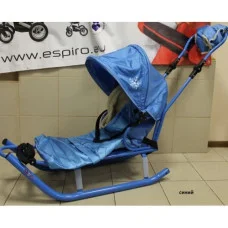 Санки Anmar Active (рег.ручка+капюшон) синій