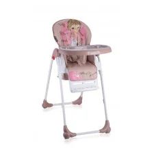 Стільчик для годування Bertoni OLIVER (beige & rose princess)