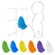 Тренировочный горшок Babypotty для мальчиков Оранжевый