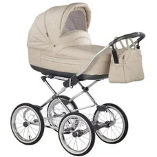 Универсальная коляска Roan Marita Prestige Chrome s-152 (черные колеса)