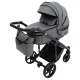 Коляска 2 в 1 Adamex Zico Eco Sa-4 тёмно-серый