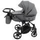 Коляска 2 в 1 Adamex Zico Eco Sa-4 тёмно-серый