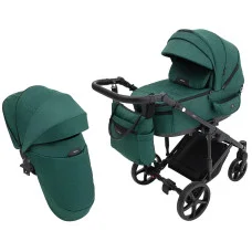 Коляска 2 в 1 Adamex Zico Tip Tk-52 тёмно-зелёный