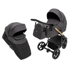 Коляска 2 в 1 Bair Onyx Soft Os-747 черный