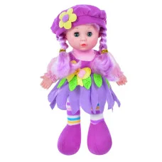 Детская Кукла Ly3011(Violet) мягконабивная 28 см, фиолетовая