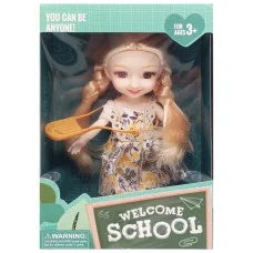 Детская кукла "Welcome School" Yl605-7/9/10 с сумочкой Желтый