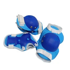 Комплект защитный детский Ms 0032-2(Blue) наколенники, налокотники, запястья
