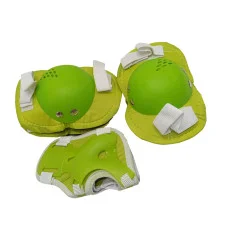 Комплект защитный детский Ms 0032-2(Green) наколенники, налокотники, запястья
