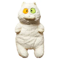 Мягкая игрушка "Толстый кот" K15215, 60 см Белый