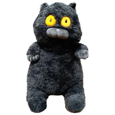 Мягкая игрушка "Толстый кот" K15215, 60 см Черный