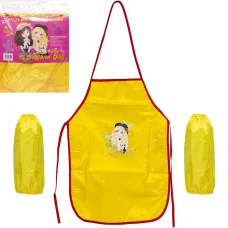Фартук детский с нарукавниками для девочек Cr5530(Yellow) 54х37 см (91392)