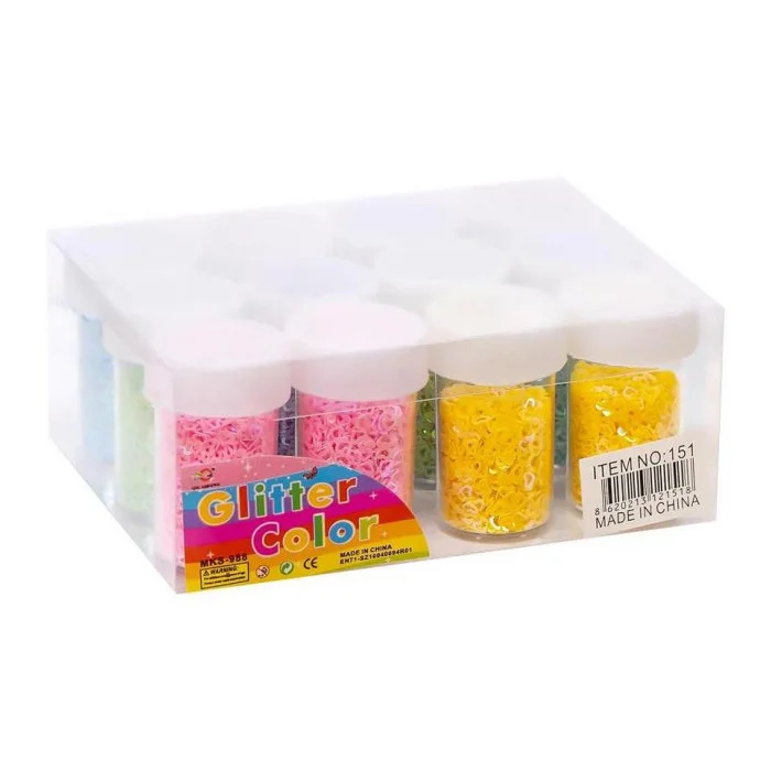 Набор блесток для творчества Color-It 151SP сердечки, звезды