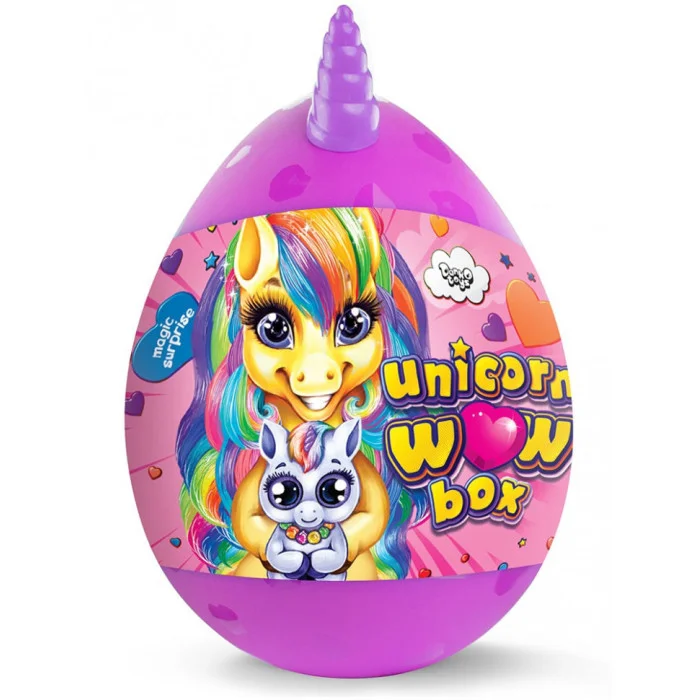 Набор для творчества в яйце "Unicorn Wow Box" Uwb-01-01U для девочек Фиолетовый