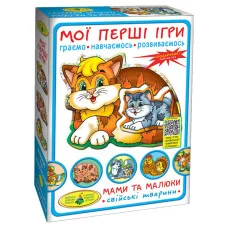 Детская настольная игра Мамы и малыши 81091 домашние животные