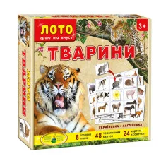 Настольная игра лото "Животные" 83040, 72 игровые карточки