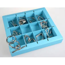 Набор головоломок 10 Metall Puzzles blue Eureka 3D Puzzle 473356, 10 головоломок