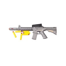 Игрушечный автомат с мягкими пулями M16 Pf Golden Gun 910GG Серый