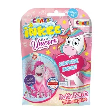 Ароматная бомбочка для ванны Милые единорожки Inkee 18378 с игрушкой