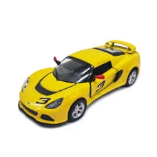 Инерционная машинка Lotus Кт5361W металл, масштаб 1:32 Желтый
