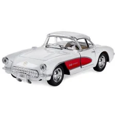 Машинка инерционная "1957 Chevrolet Corvette" Kt5458W-3 масштаб 1:36 Белый