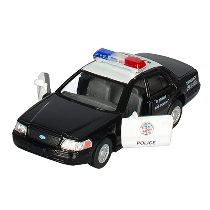 Машинка инерционная "Ford Crown Victoria Police Interceptor" Kt5327W масштаб 1:36