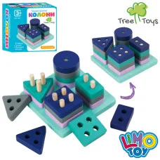 Деревянная игрушка Геометрика Limo Toy Md 1899 фигур 16 шт