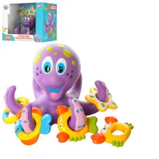 Детская игрушка для купания Осьминог Aq 0001 с кольцебросом