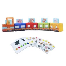 Мягкая развивающая игрушка "Паровозик" Мс 090602-08