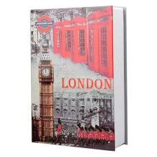 Книга-Сейф на замке Mk 0791 металлическая Лондон