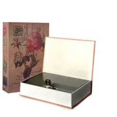 Книга-Сейф на замке Mk 0791 металлическая Роза