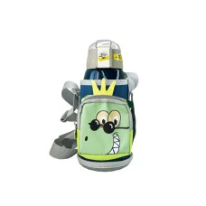 Детский термос-поильник "Динозавр" Mgz-0324(Blue) с индикатором температуры 550 мл