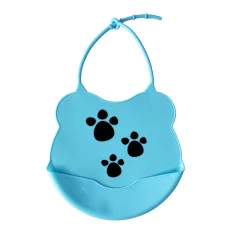 Детский слюнявчик Мини Mgz-0604(Blue) силиконовый
