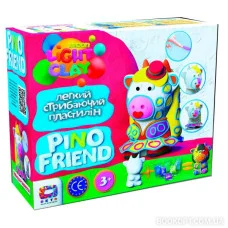 Набор легкого прыгающего пластилина Pino Friend "Диди" Tm Moon light clay 70061 с фигуркой