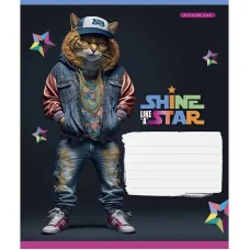 Тетрадь ученическая "Dance star" 018-3276L-1 в линию, 18 листов