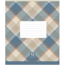 Тетрадь ученическая "Plaid pattern" 018-3345K-2 в клетку, 18 листов
