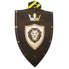 Сувенирный деревянный щит «ЛЕВ Венге» Lion 47х30 см