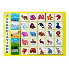 Деревянный пазл-вкладыш "Ассоциации - виды животных" Ubumblebees (ПСД133) Psd133, 25 плашек