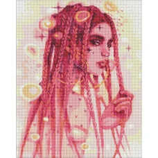 Алмазная мозаика "Удивительная незнакомка" ©lesya_nedzelska_art Идейка Amo7495 40х50 см