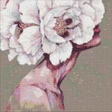 Алмазна Мозаїка "вишукана Дівчина" ©Lesya_Nedzelska_Art Amo7612 Ідейка 40х40 см