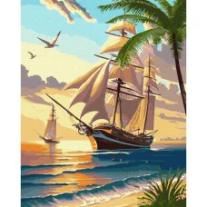 Картина по номерам "Морской круиз" ©art_selena_ua Идейка Kho2774 40х50 см