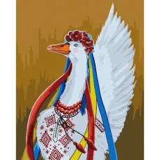 Картина за номерами "Патріотична гуска" © Світлана Теренчук Kho4354 40х50 см